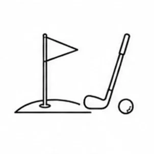 Golf and leisure icon
